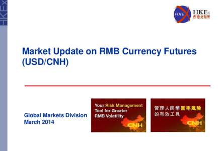 Market Update on RMB Currency Futures (USD/CNH) Global Markets Division March 2014