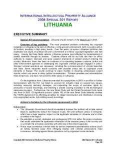 Microsoft Word - LITHUANIA 2004 Sp 301 FINAL.doc