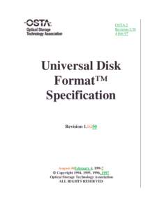 OSTA-2 RevisionFeb 97 Universal Disk Format™