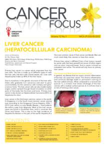 Liver cancer / Irish Cancer Society / Liver transplantation / Cancer / Fatty liver / Liver / Hepatectomy / Breast cancer / Hepatitis / Medicine / Hepatology / Hepatocellular carcinoma