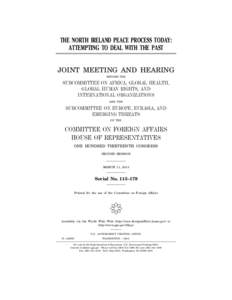 Europe / Council on Foreign Relations / Richard N. Haass / Pat Finucane / The Troubles / Northern Ireland / Patrick Finucane / Negotiation / Politics of Northern Ireland / Geography of Europe / Business