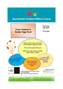 Thursday 16th April Free Children’s Easter Egg Hunt