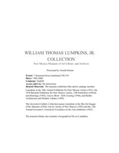 Microsoft Word - Lumpkins Archives