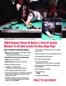 VNEA Tournament Room was buzzing throughout the entire, exciting event!  VNEA Players Thrive At Bally’s! Tons Of Events Offered To All Skill Levels For Non-Stop Play! Here’s A “Shortlist” Of 33rd Annual Notables.