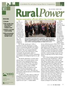 A newsletter for and about Kansas Electric Cooperatives  RuralPower VOL . L XIV, NO. 6  INSIDE