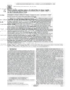Click Here WATER RESOURCES RESEARCH, VOL. 45, W05427, doi:[removed]2009WR007731, 2009  for
