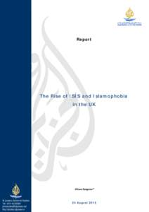 Report  The Rise of ISIS and Islamophobia in the UK  Alison Pargeter*