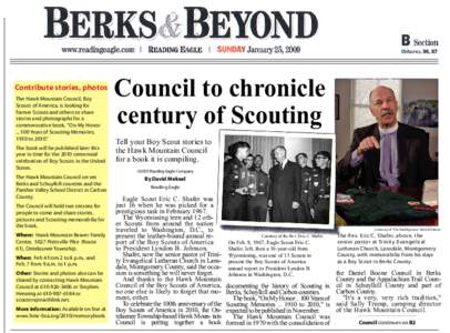 Youth / Local councils of the Boy Scouts of America / Hawk Mountain Council / Scouting