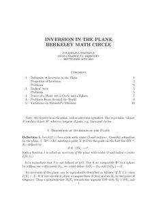 Euclidean plane geometry / Elementary geometry / Curves / Radical axis / Power of a point / Inversive geometry / Incircle and excircles of a triangle / Tangent / Tangent lines to circles / Geometry / Circles / Analytic geometry