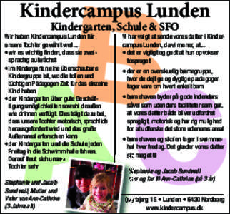 B AC Kindercampus Lunden Kindergarten, Schule & SFO