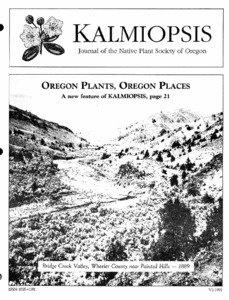 KALMIOPSIS Journal of the Native Plant Society of Oregon