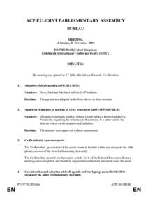 International development / Glenys Kinnock /  Baroness Kinnock of Holyhead / Barbados / President / Rapporteur / Political geography / British people / Politics / ACP–EU Joint Parliamentary Assembly