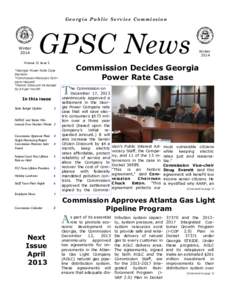 Georgia Public Service Commission  Winter[removed]GPSC News