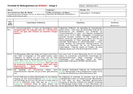 Microsoft Word - Stellungnahme AUMA zur MVStättVdoc