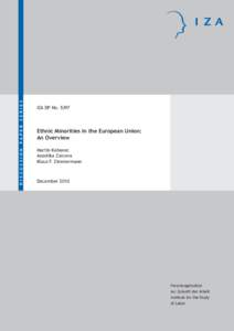 Ethnic minorities in the European Union: An Overview