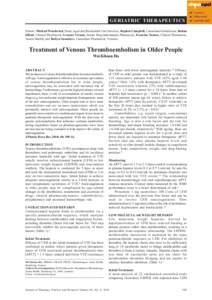 Blood / Low molecular weight heparin / Deep vein thrombosis / Rivaroxaban / Anticoagulant / Dabigatran / Warfarin / Factor X / Tinzaparin sodium / Hematology / Heparins / Chemistry