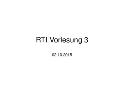 RTI Vorlesung Recap Reservoirs & Flows