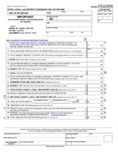 State, Local, and District Consumer Use Tax Return