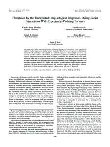 Journal of Personality and Social Psychology 2007, Vol. 92, No. 4, 698 –716 Copyright 2007 by the American Psychological Association/$12.00 DOI: 