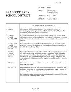 No[removed]BRADFORD AREA