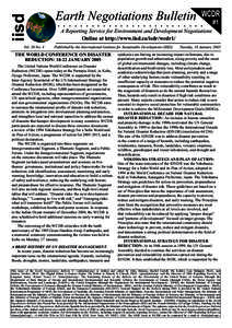 iisd Vol. 26 No. 4 Earth Negotiations Bulletin  WCDR