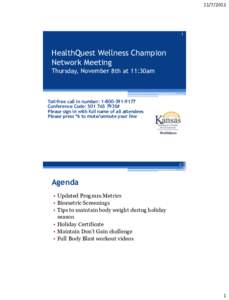 HealthQuest Wellness Champion Network