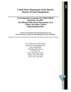 Equus / Bureau of Land Management / Conservation in the United States / United States Department of the Interior / Wildland fire suppression / Burro / Horse / Pryor Mountains Wild Horse Range / Wild and Free-Roaming Horses and Burros Act / Equidae / Feral horses / Land management