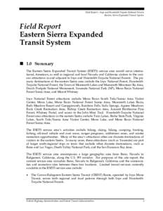 Microsoft Word - FR2_USFS Field Report_Eastern Sierra.doc