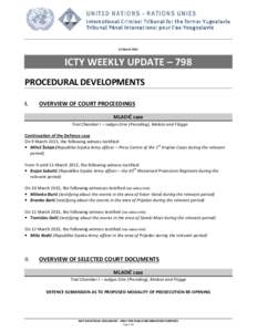 ICTY WEEKLY UPDATE – 798