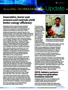 Update March 2015 Innovative, lower cost sensors and controls yield better energy efficiency
