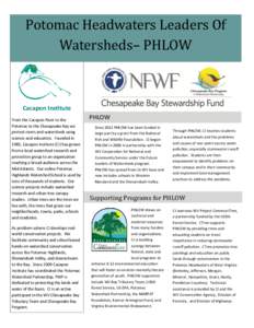 Chesapeake Bay Watershed / Environmental engineering / Sustainable gardening / Water conservation / Rain garden / Bioretention / Stormwater / Cacapon River / Potomac River / Environment / Water pollution / Earth