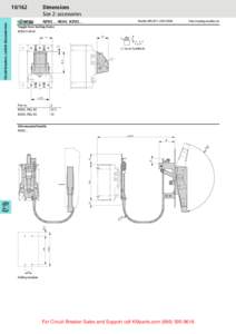 Dimensions Size 2: accessories NZM2…-XKAV, NZM2… Moeller HPL0211