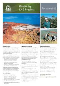 Kimberley LNG Precinct Factsheet 02  © WATC