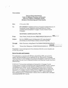 Pentacel - Diphtheria and Tetanus Toxoids and Acellular Pertussis Adsorbed, Inactivated Poliovirus and Haemophilus b Conjugate (Tetanus Toxoid Conjugate) Vaccine