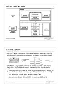 ARCHITETTURA DEI DBMS  1 DBMS MACCHINA LOGICA