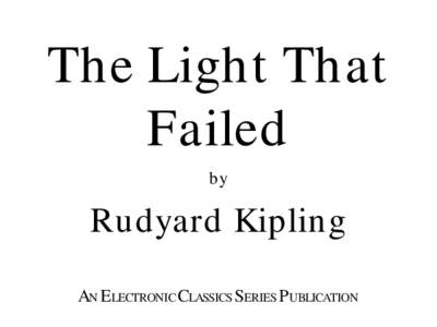 The Light That Failed by