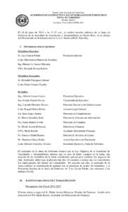 Estado Libre Asociado de Puerto Rico  AUTORIDAD DE ACUEDUCTOS Y ALCANTARILLADOS DE PUERTO RICO JUNTA DE GOBIERNO PO BoxSan Juan, Puerto Rico