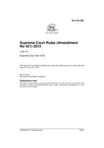 2012 No 606  New South Wales Supreme Court Rules (Amendment No[removed]