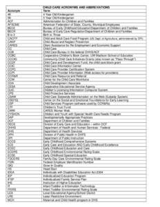 Family child care / WI FACETS / Administration for Children and Families / Child abuse / Child and family services / Early childhood education / Wisconsin / Education / National Childcare Accreditation Council / Child care / Day care / Family