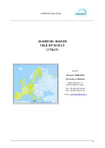 EUROSION Case Study  GIARDINI-NAXOS ISLE OF SICILY (ITALY)