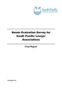 Microsoft Word[removed]Needs Evaluation Survey Final Report