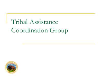 Tribal Assistance Coordination Group Tribal Assistance Coordination Group 