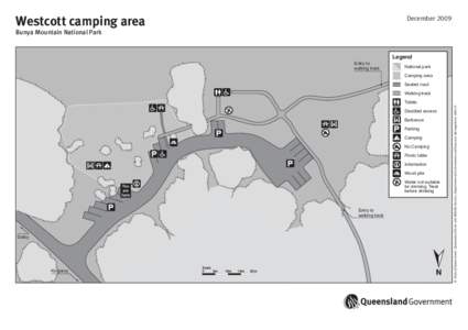 Westcott camping area map