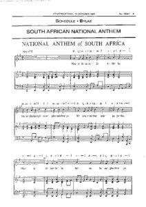 National Anthem of South Africa