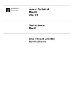 Government of Saskatchewan Annual Statistical Report[removed]