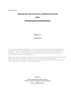 MSISD7-2010.docx  MEDICAID AND CHIP STATISTICAL INFORMATION SYSTEM (MSIS) File Specifications and Data Dictionary