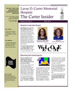INDIANA FAMILY AND SOCIAL SERVICES ADMINISTRATION / MENTAL HEALTH AND ADDICTION Larue D. Carter Memorial Hospital
