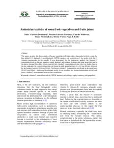 Available online at http://journal-of-agroalimentary.ro Journal of Agroalimentary Processes and Technologies 2011, 17(2), [removed]Journal of Agroalimentary Processes and