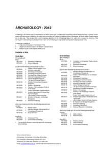 Microsoft Word - Archaeology 2012