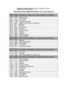 Carleton / Ottawa Rapid Transit / OC Transpo routes / OC Transpo / Ontario Highway 417 / Lincoln Fields Station